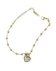 Vergoldet 18K Elegantes Armband mit Herz-Anhänger – Zeitlose Schönheit - König Jewelry