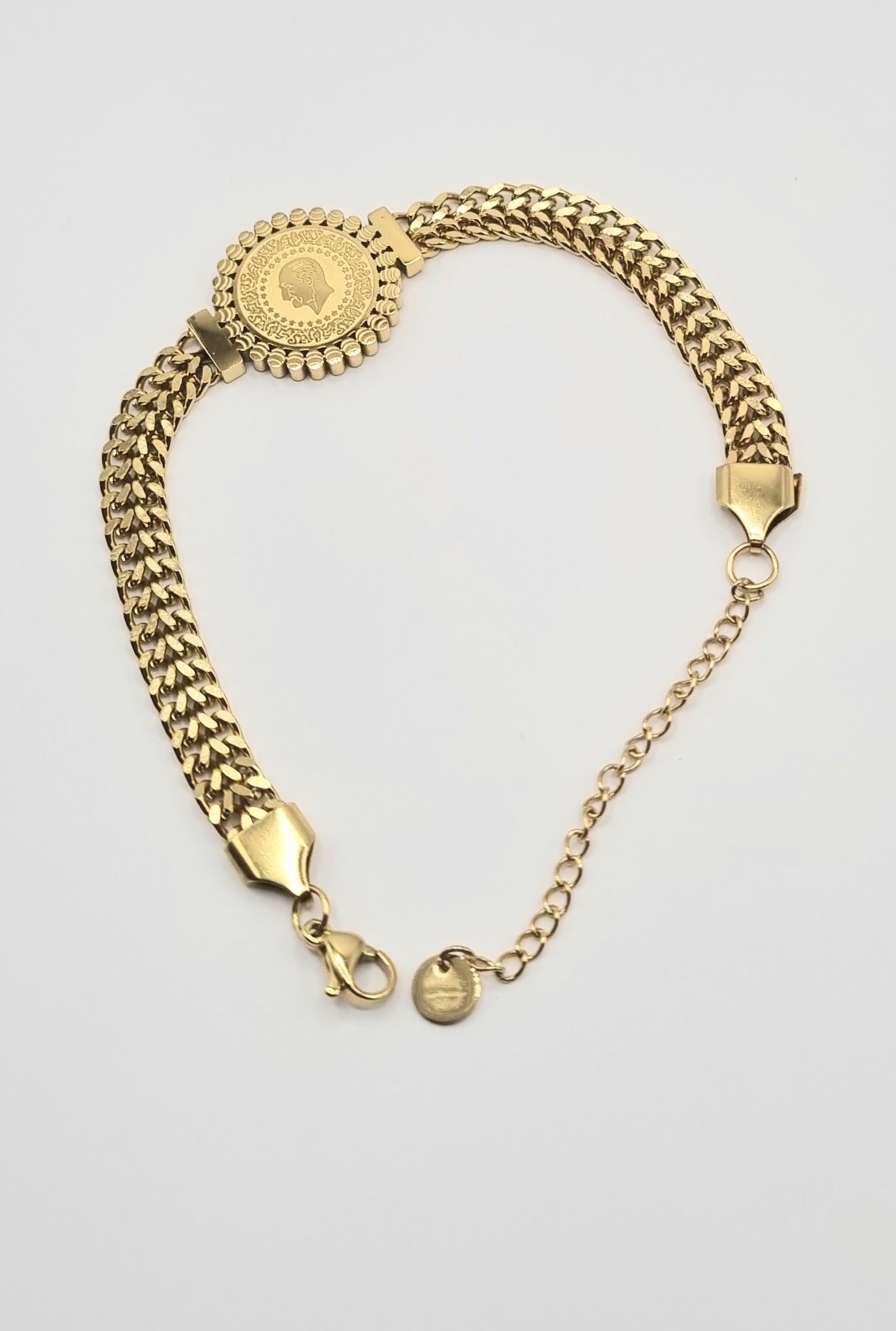 Vergoldetes Armband 18K verstellbar - König Jewelry