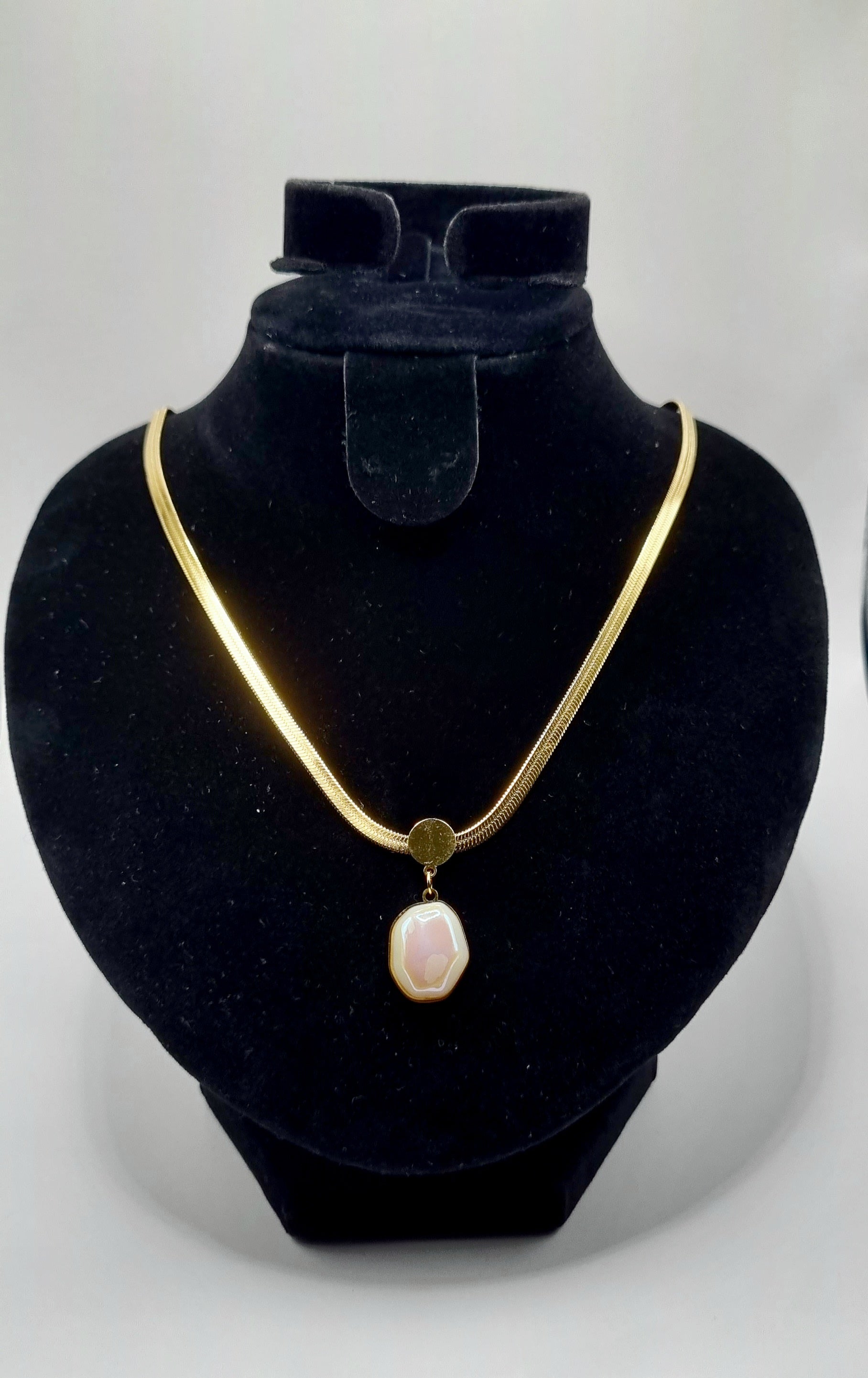 Halskette mit Zirkonia stein Anhänger - König Jewelry