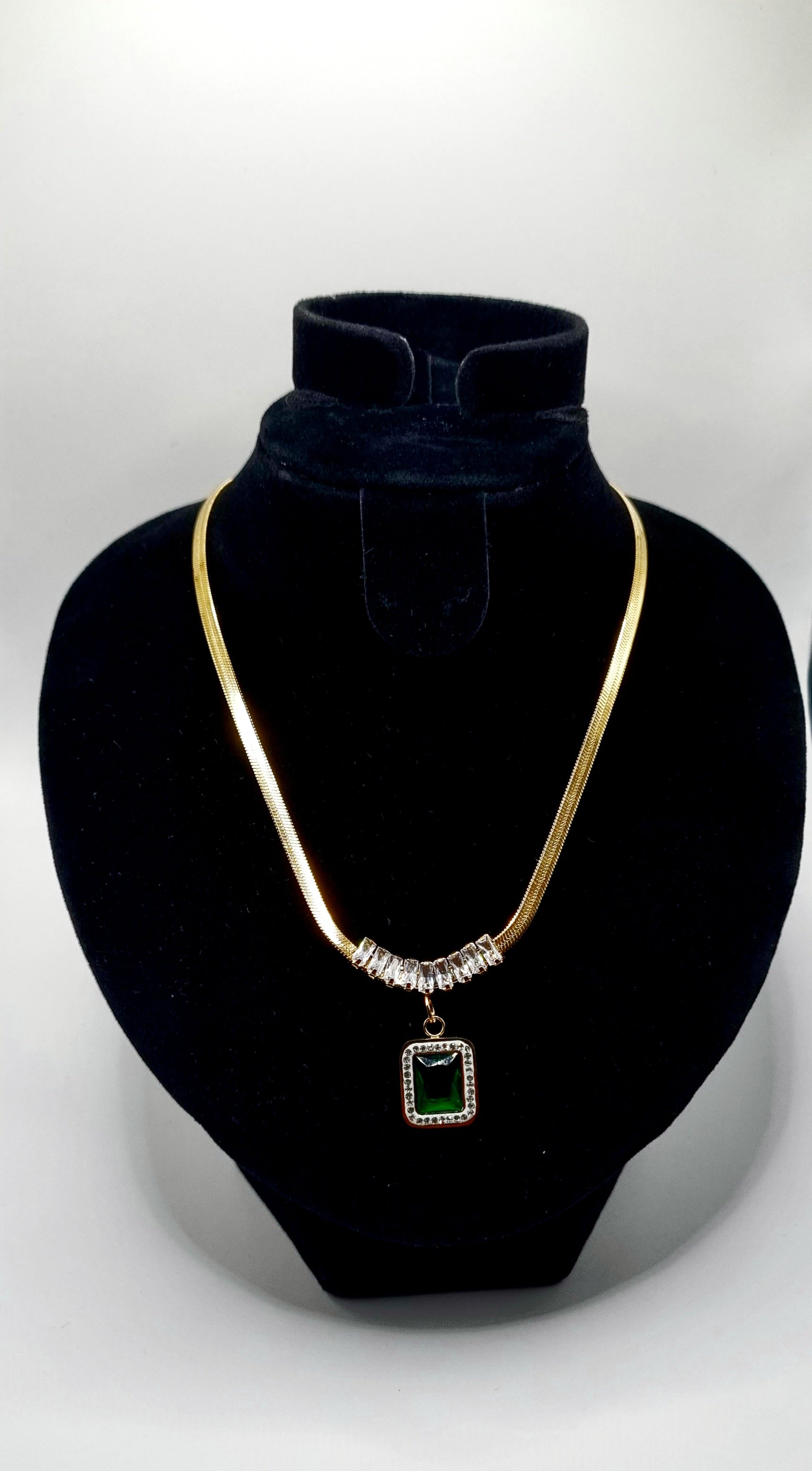 Halskette mit Zirkonia stein - König Jewelry