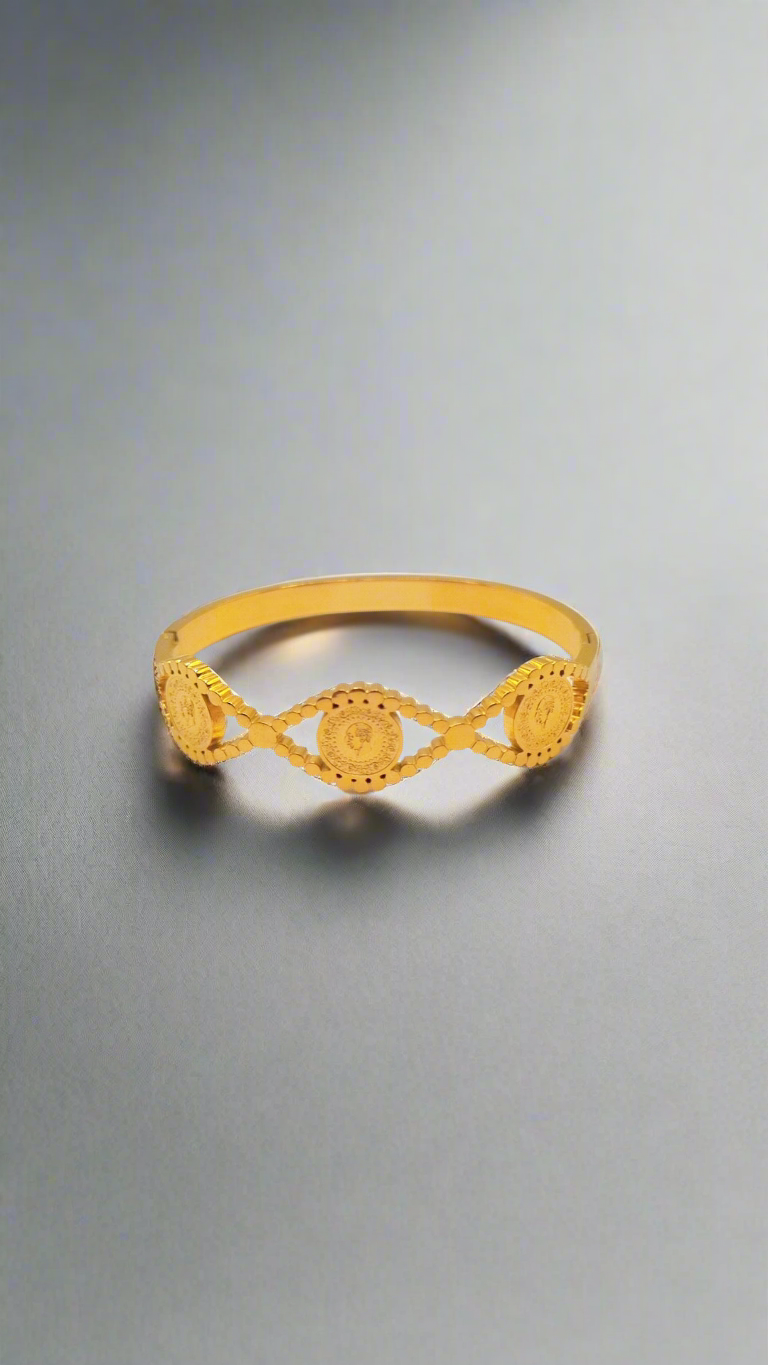 Armreifen mit Lira Vergoldet - König Jewelry