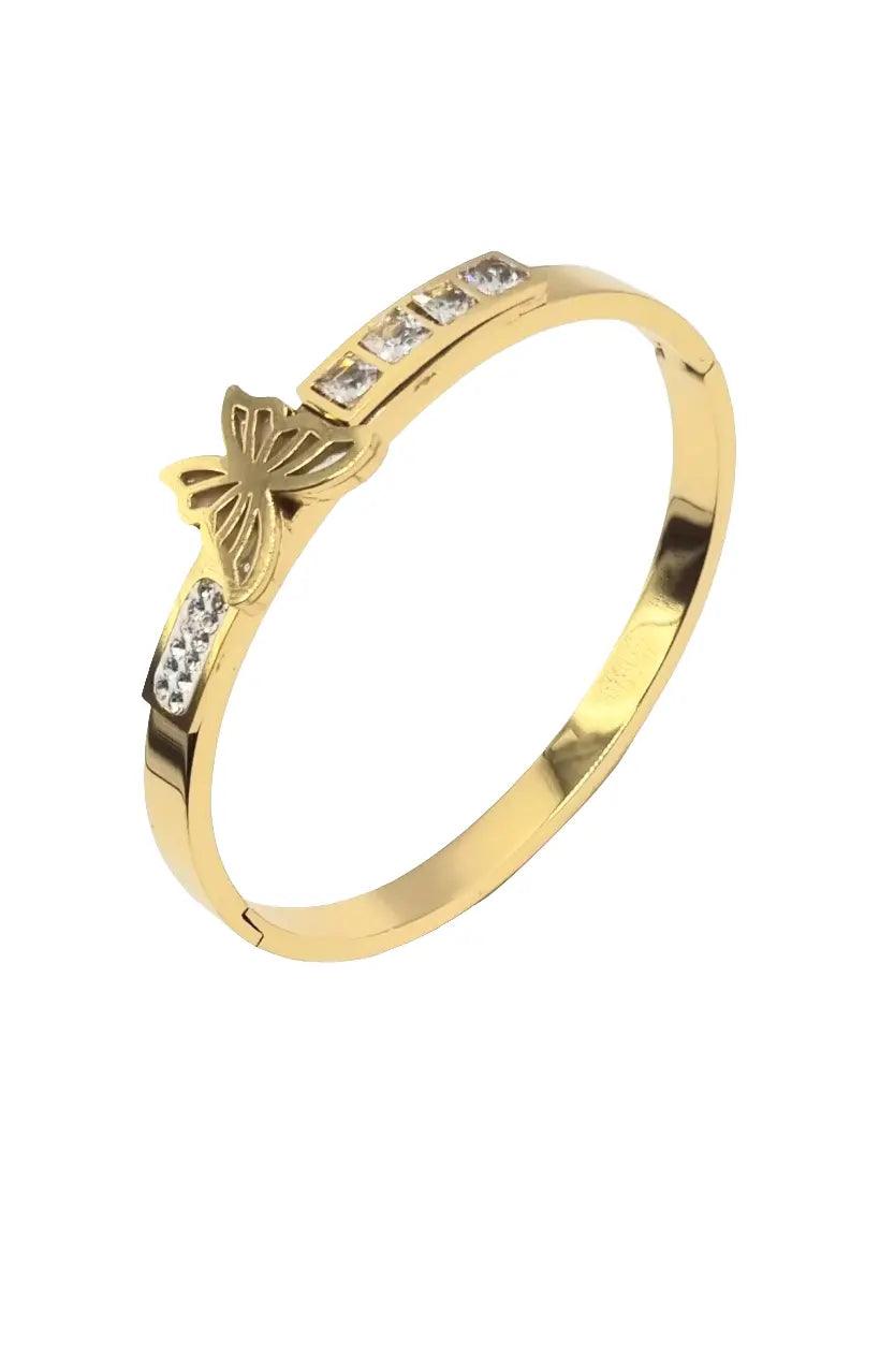 Filigranes Schmetterlings-Armband – Zart & Elegant Vergoldet 18K - König Jewelry