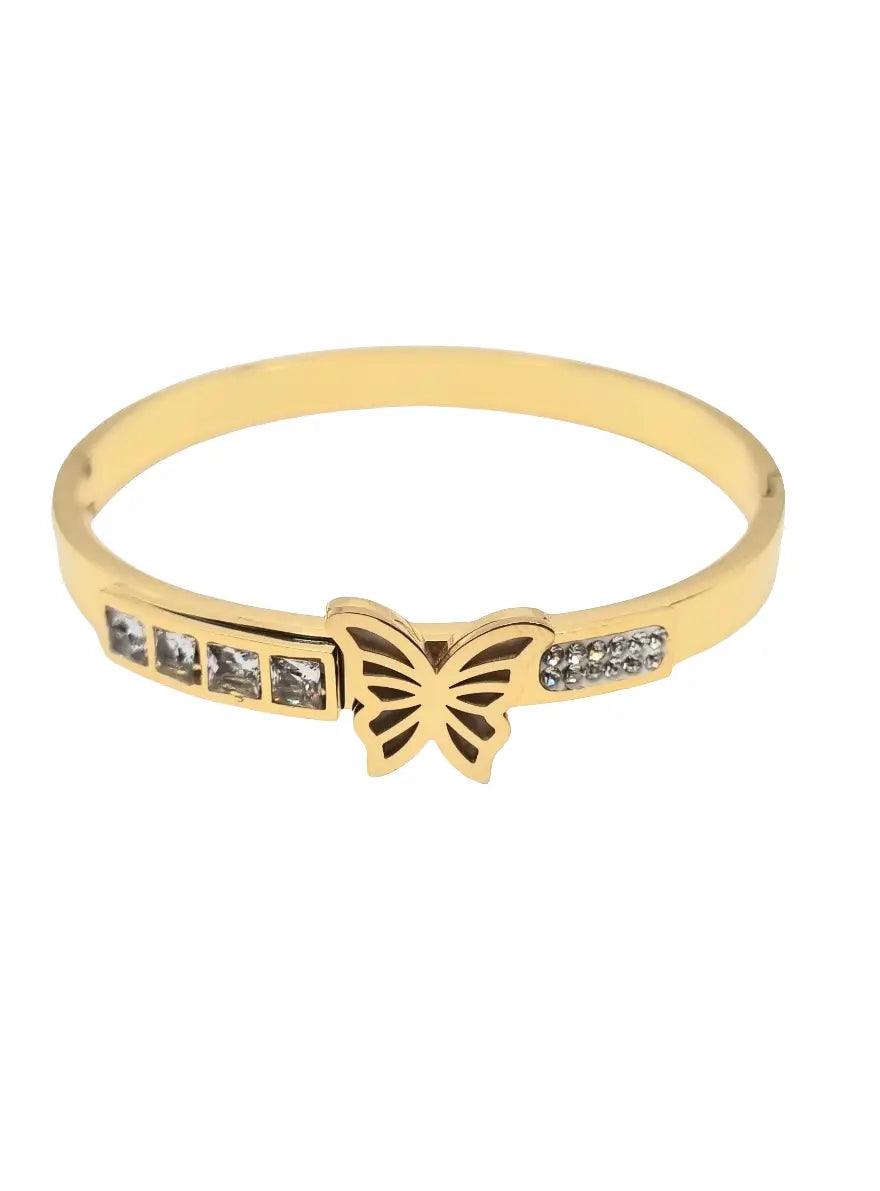 Filigranes Schmetterlings-Armband – Zart & Elegant Vergoldet 18K - König Jewelry