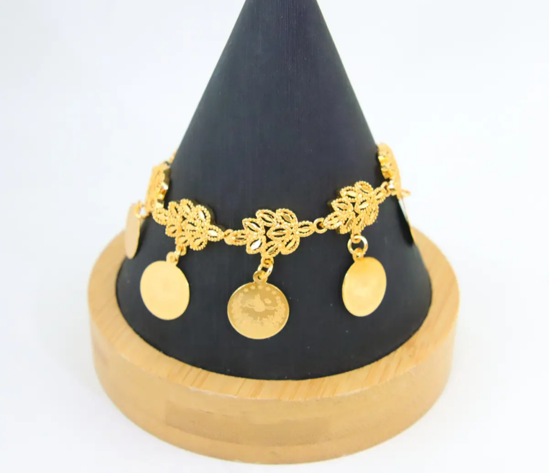 Vergoldets Armband mit lira - König Jewelry