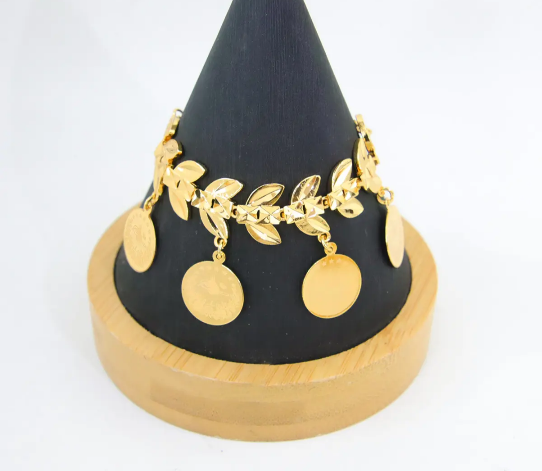 Vergoldets Armband mit lira - König Jewelry