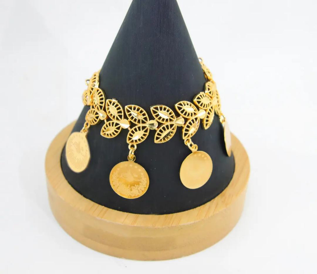Vergoldets Armband mit lira - König Jewelry